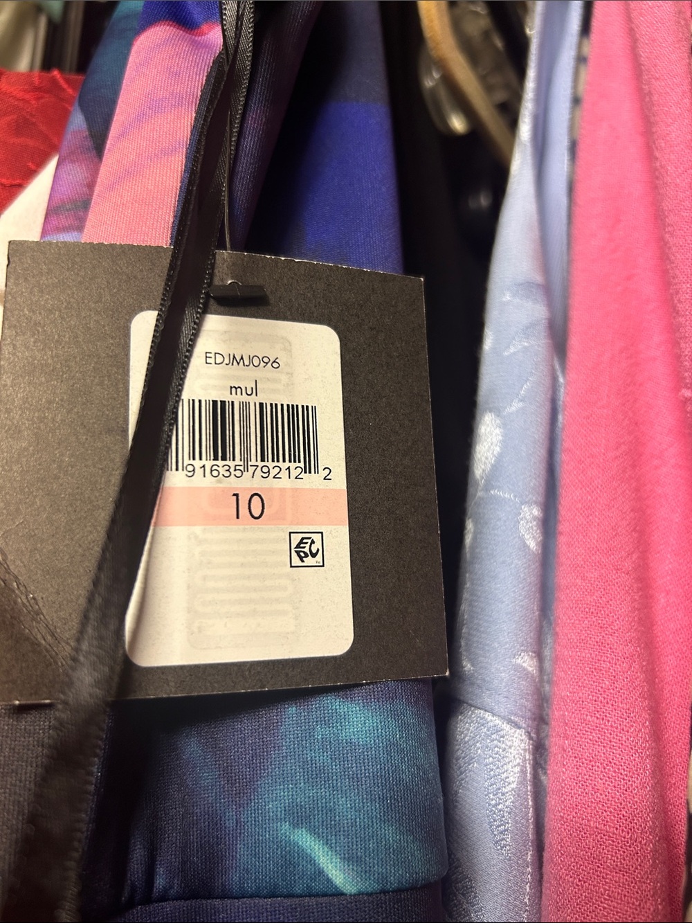 Ellen Tracy Multicolored Midi Sleeveless Dress Size 10 New With Tags
